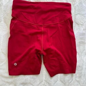 lululemon athletica Women's Bright Red Bike Shorts